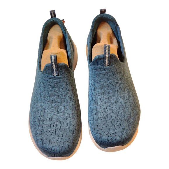 SKECHERS - 8.5W WOMENS ULTRA FLEX - PURE SPARK SLIP ON SHOES Blue Teal - Picture 3 of 13